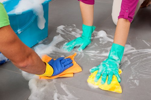 Detailed one off cleaning in a bathroom