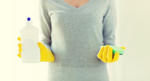 Home interior maintained with regular cleaning and floor care