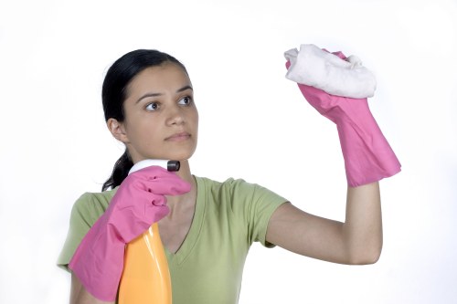Cleaning high-touch office areas for hygiene and safety